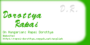 dorottya rapai business card